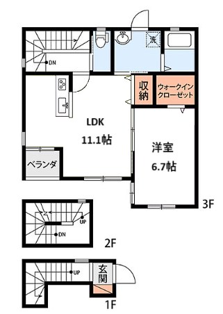 オリエントパーク 302号室 間取り