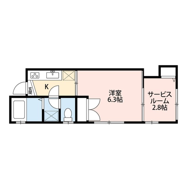 サン・フレンドヌッタリ 206号室 間取り