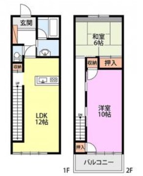ハイツ・モンマルトル F号室 間取り