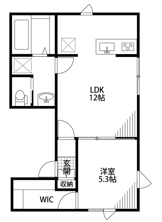ReNARE鐙　Re2 301号室 間取り