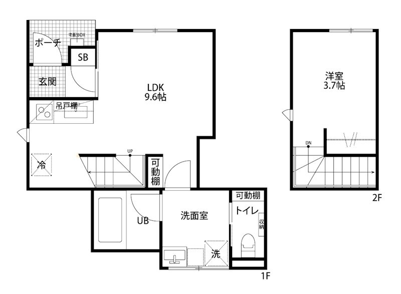 WILLS田中町 A号室 間取り