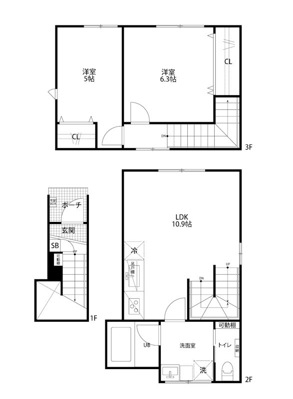 WILLS田中町 B号室 間取り