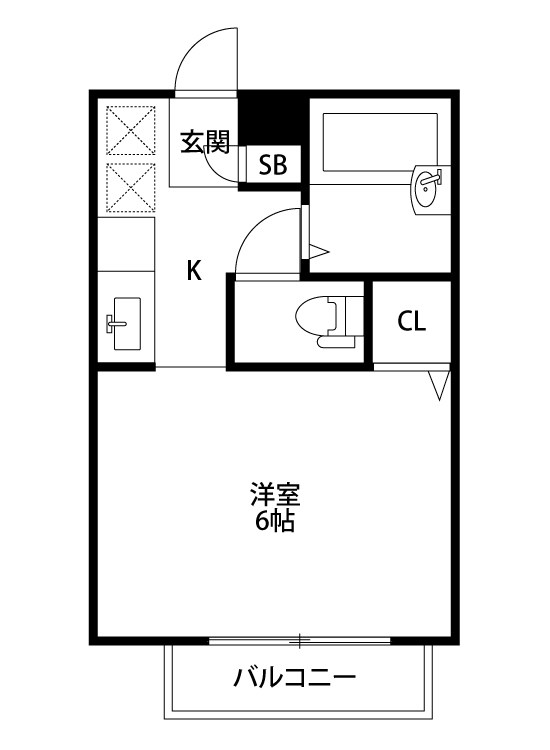 メゾン・ピエドラ 102号室 間取り