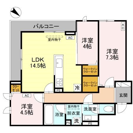 フィラーレ 202号室 間取り