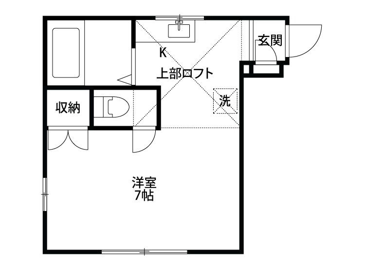 マノワール本町 103号室 間取り