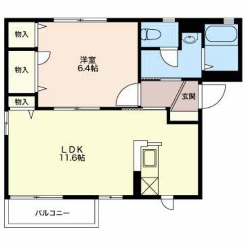 ピリカ A101号室 間取り