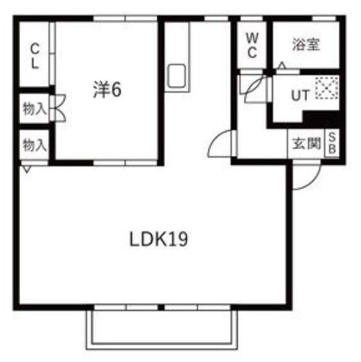 ハイツ峰　C 101号室 間取り