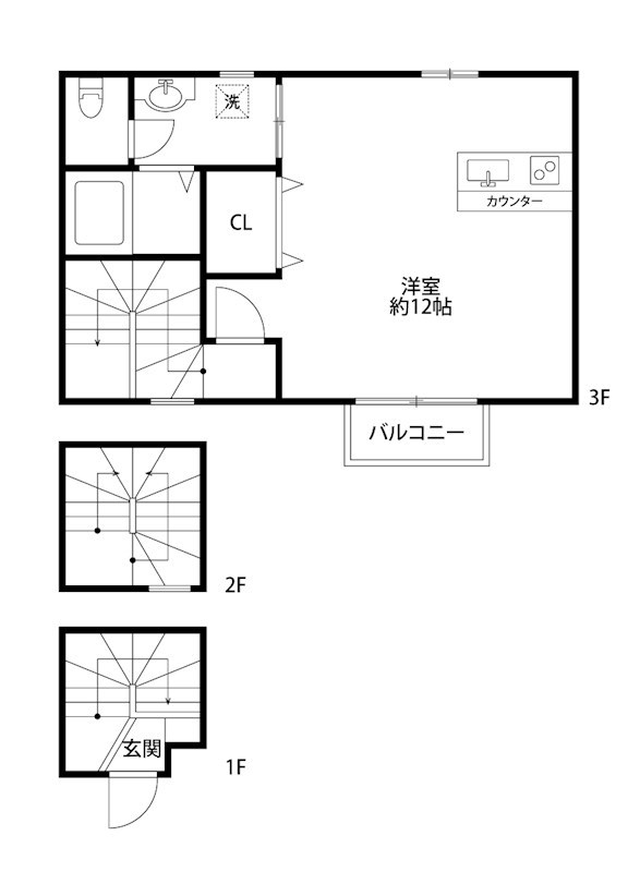 パフェ・リーフガーデン 302号室 間取り