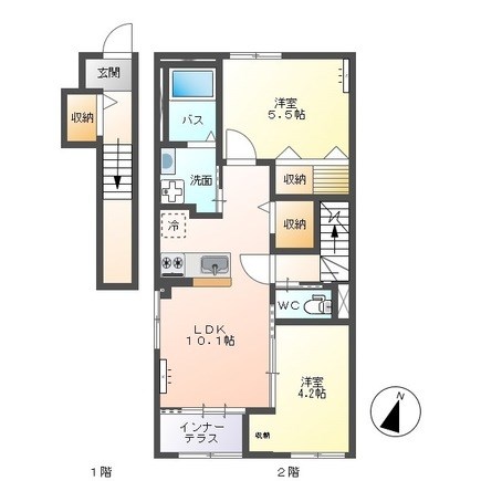 パレスコート　トーケン 207号室 間取り