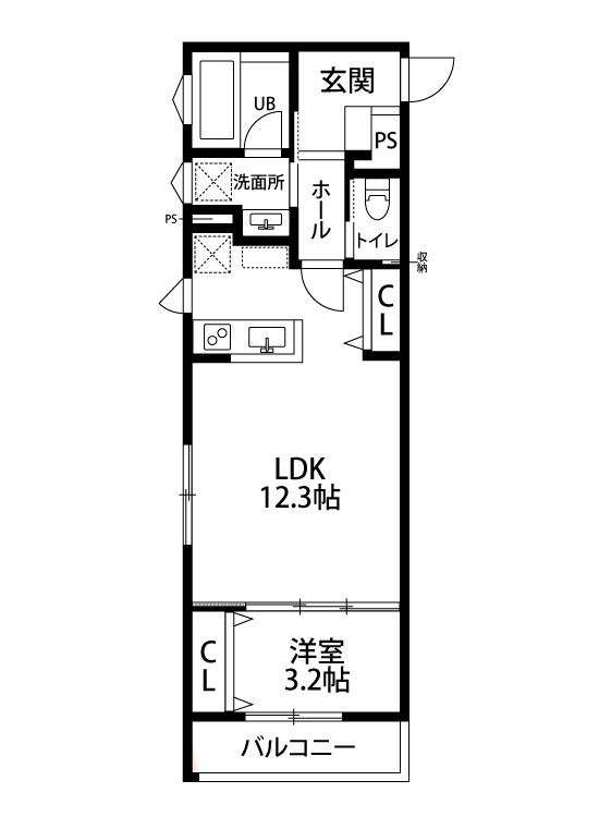 ガーデンシティ三和町 306号室 間取り
