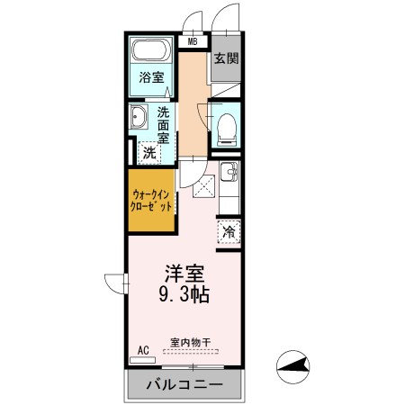 メゾンエトワール雲雀町 206号室 間取り