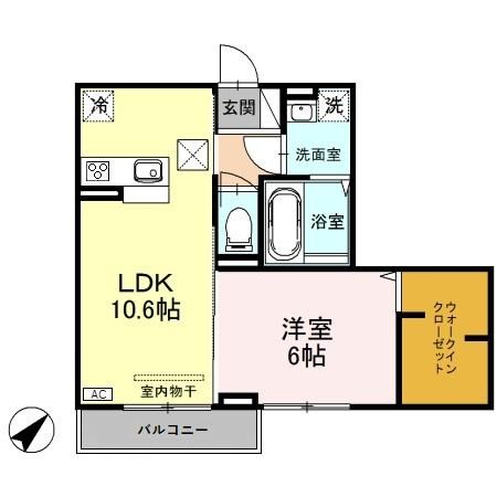 オッツファルコン 弐 101号室 間取り