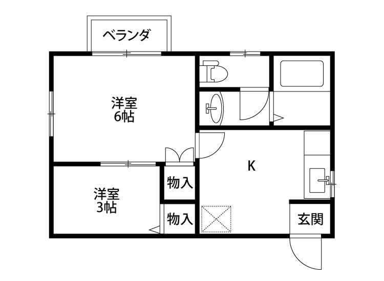 アン・ヴェルジュ 201号室 間取り