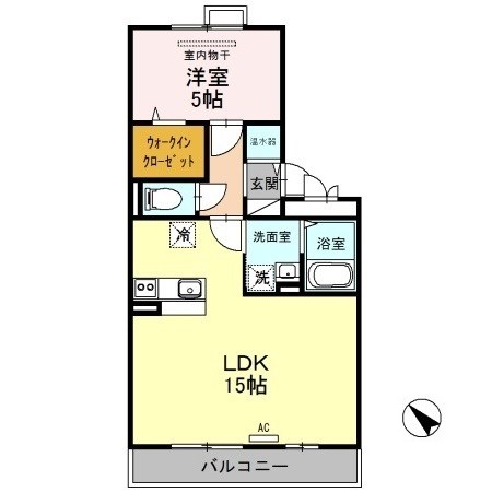 コンフォール亀田向陽 302号室 間取り