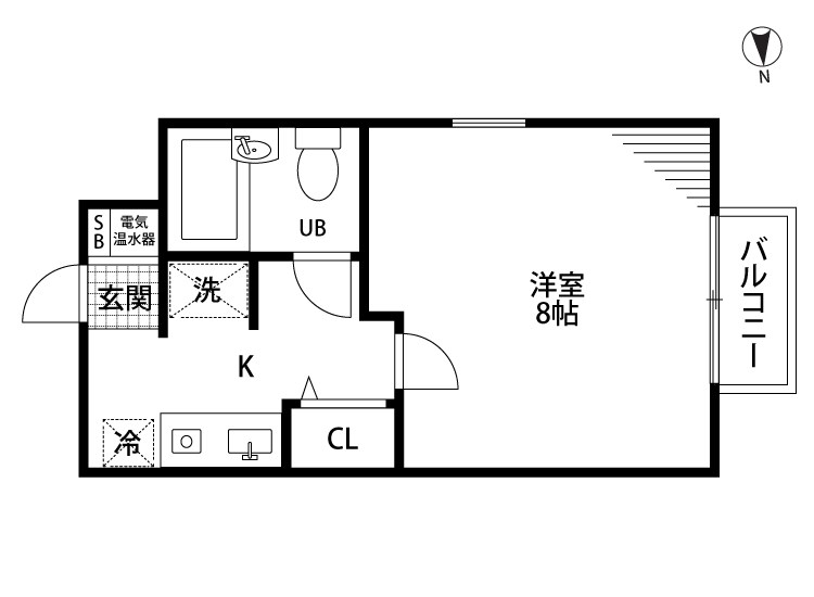 サンフィルド花園 105号室 間取り