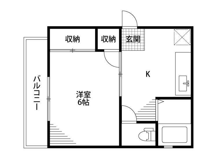 スカイパレス 306号室 間取り