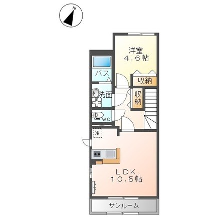 ヴィラ・コルボ 206号室 間取り
