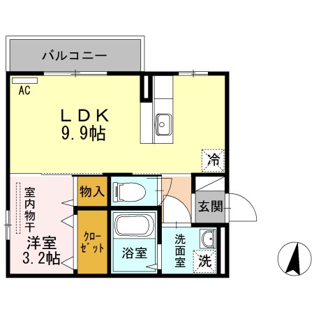エテルナ　リアン 210号室 間取り