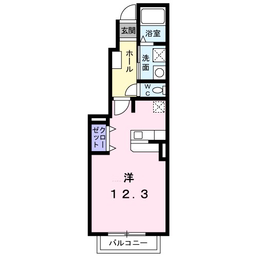 アクア　ディ　ジオ 101号室 間取り