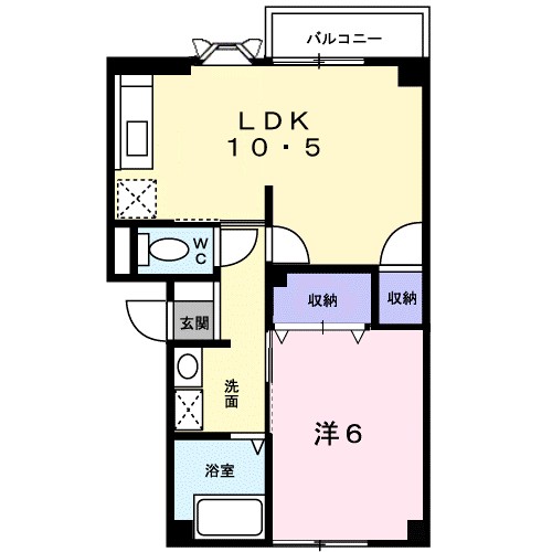 ファミール砂岡 204号室 間取り