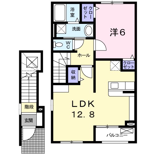 エクセル 201号室 間取り