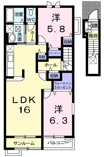 アネックス　ヒル 201号室 間取り