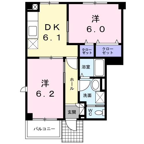 コンフォートＡ 101号室 間取り