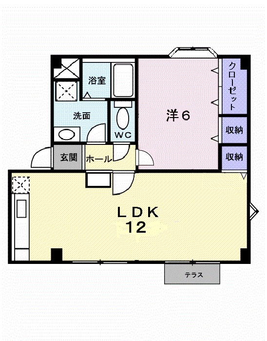 プラドール真砂Ａ 101号室 間取り