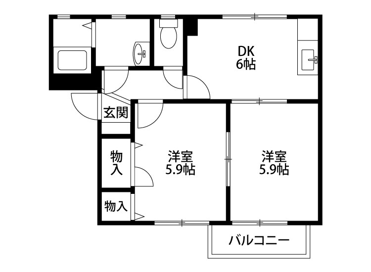 ピリカ A205号室 間取り