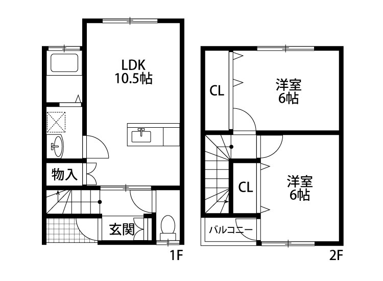 サンベリー C号室 間取り