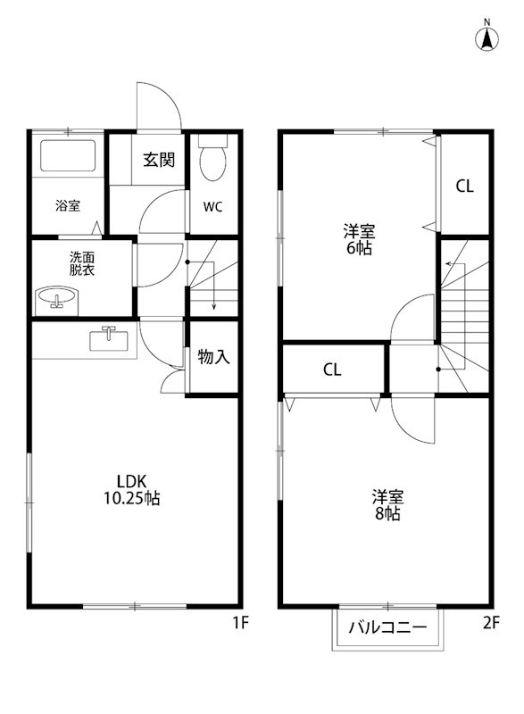 ベル・パエーゼ K号室 間取り