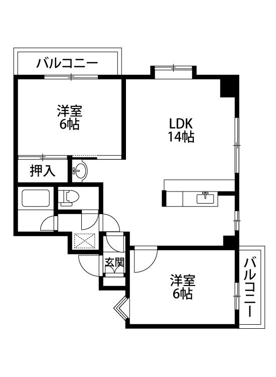 リバティープラザ東大通 間取り図
