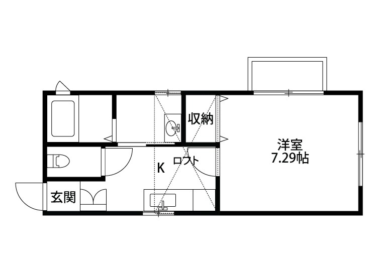 美ら旭町 202号室 間取り