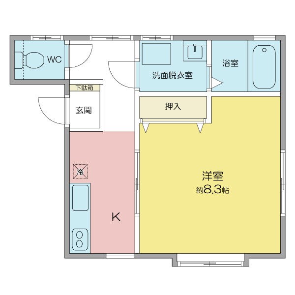 メゾン・ド・インフィニティ 102号室 間取り