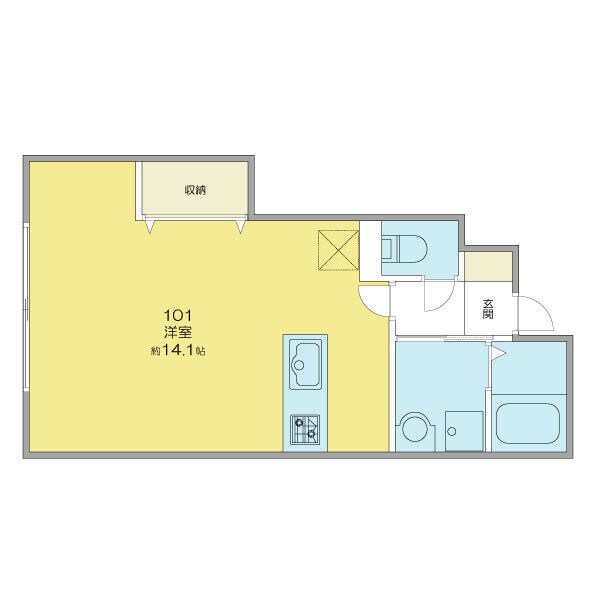 Maison　de　Rich　Annex 101号室 間取り