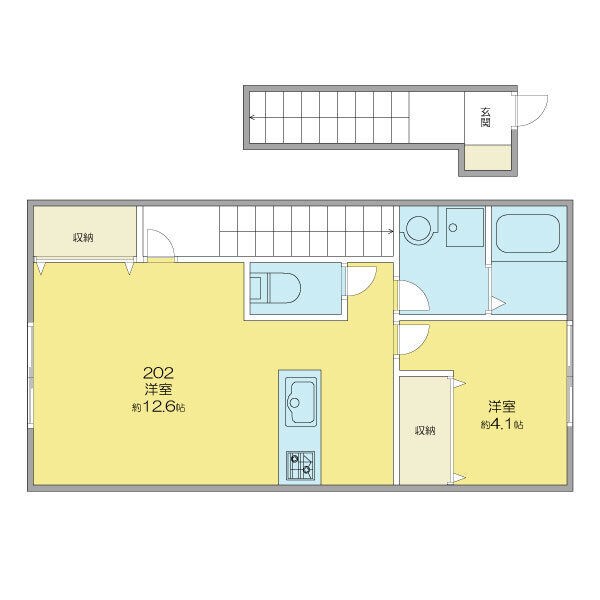 Maison　de　Rich　Annex 202号室 間取り