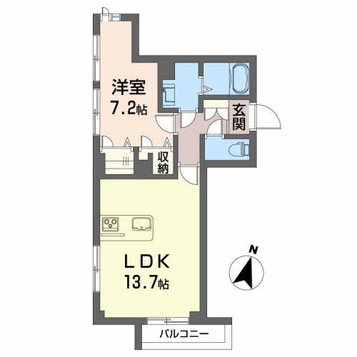 シャーメゾンプレミア鐙 303号室 間取り
