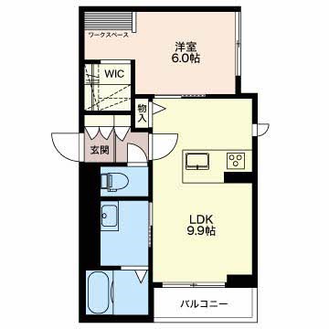 シャーメゾンルフレ笹口 203号室 間取り
