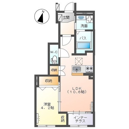 パレスコート　トーケン 103号室 間取り