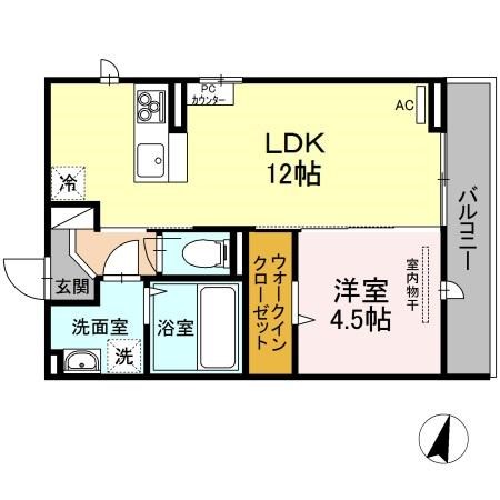 コート　テラ  301号室 間取り