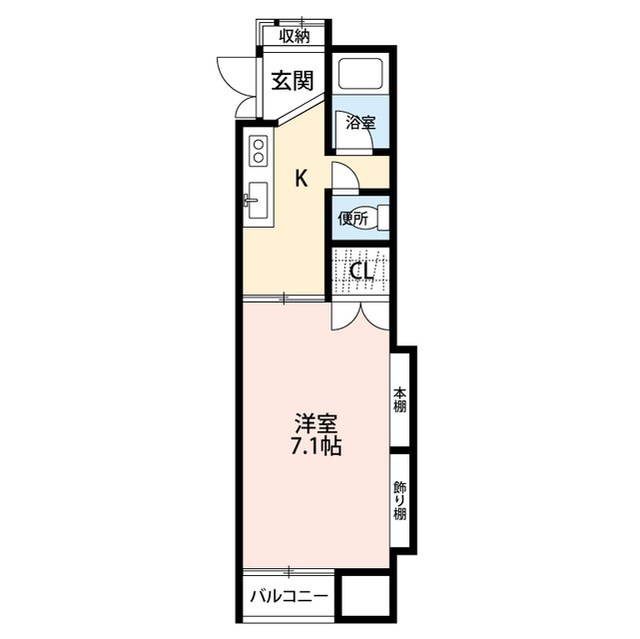 エステート旭町 105号室 間取り