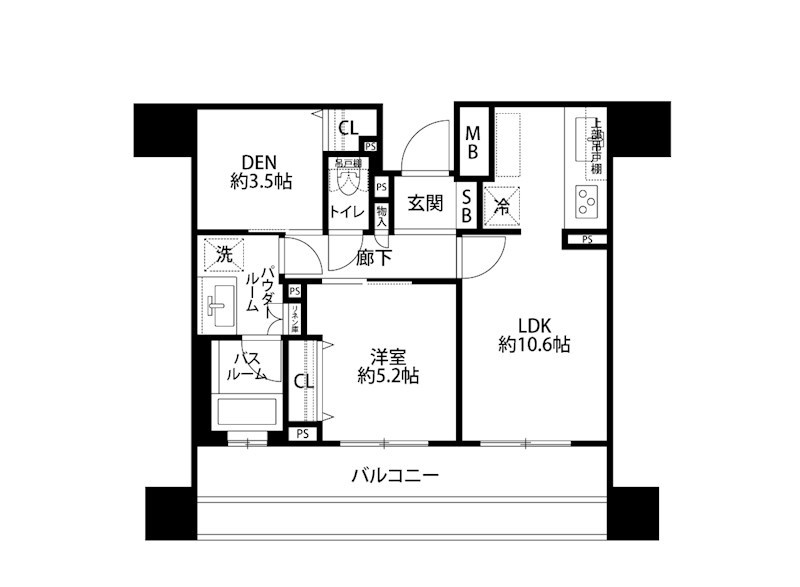 ザ・プレミア新潟駅万代 1813号室 間取り