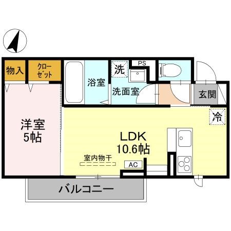 CLASSEUM幸西　Ⅲ 303号室 間取り