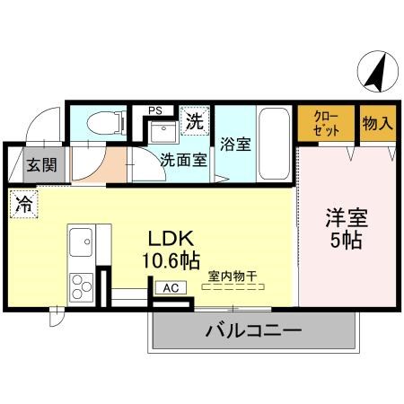 CLASSEUM幸西　Ⅲ 307号室 間取り
