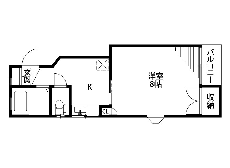 ネスト 205号室 間取り