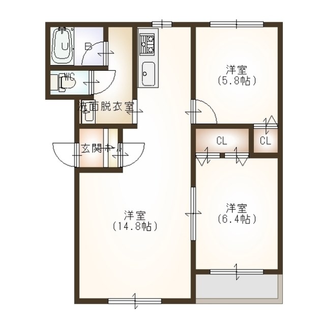 ピュアライフときめき 102号室 間取り