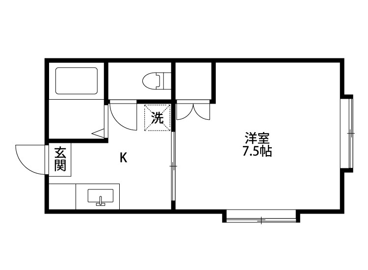 グリーンハウス・シマ 202号室 間取り
