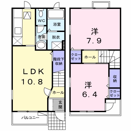 アン　クレール 101号室 間取り