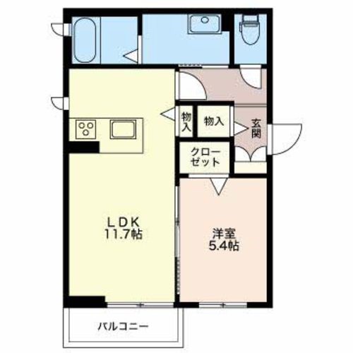 シャーメゾン鐙 101号室 間取り