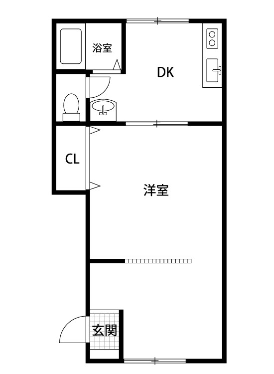 サンコート山二 102号室 間取り